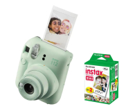 Aparat natychmiastowy Fujifilm Instax Mini 12 zielony + wkłady (20 zdjęć)